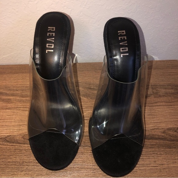 𝅺REVOL clear super high glass heels size 9 - Picture 4 of 4